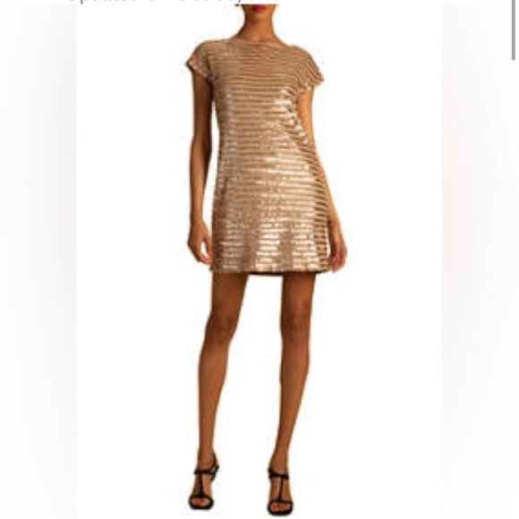 Trina Turk Women's Ronson Cap Sleeve Sequin Dress - size small - Picture 1 of 7